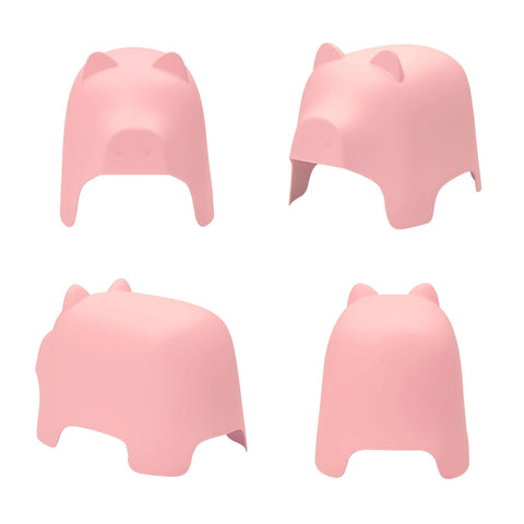 SoBuy KMB14-P Kinderstoel Varken Ontwerp Kunststof Roze