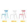 SoBuy KMB15-B x2 Kinderstoel - Set van 2 kinderstoelen - Kunststof - 34cm - Lichtblauw