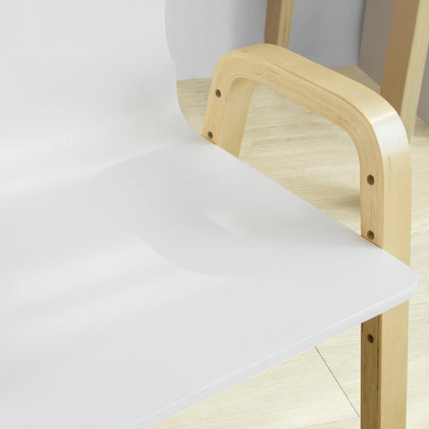 SoBuy KMB24-Wx2 Kinderstoel | Set van 2 | Kunststof | Verstelbare Zithoogte 23-35cm