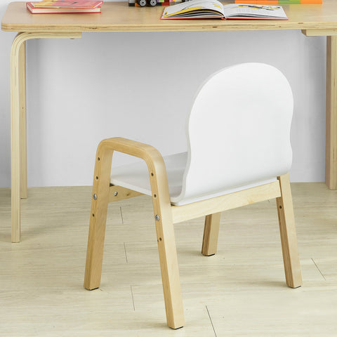 SoBuy KMB24-Wx2 Kinderstoel | Set van 2 | Kunststof | Verstelbare Zithoogte 23-35cm