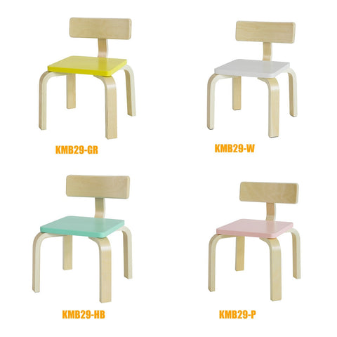 SoBuy KMB29-P Kinderstoel met Rugleuning Kinderkamerstoel Kindermeubilair Kinderkrukje