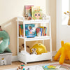 SoBuy KMB31-W Opbergplank voor speelgoed voor kinderen Speelgoeddoos Bibliotheek Boekenplank Tijdschriftenrek met