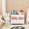 SoBuy KMB54-W Kinderplank, Speelgoedplank, Boekenplank, Opbergplank voor Boeken en Speelgoed, Kinderboekenkast met 3 Compartimenten