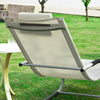 SoBuy OGS28-MI Comfortabele ligstoel Swingstoel Schommelligstoel Zonnebed - Tuin