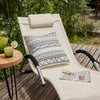SoBuy OGS38-W Ligstoel Tuin Lounger Relaxstoel Schommelligstoel Zonnebed met Kussen Wit