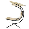 SoBuy OGS39-MI Ligbed met parasol Zonneluifel Hangstoel Modern Lounge Draagvermogen