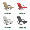 SoBuy OGS47-HG Schommelstoel Relaxstoel Ligstoel Lounge Chair Tuinstoel Zonnebaden - met Zijtas en Voetensteun