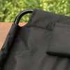 SoBuy OGS56-SCH Comfortabele schommelstoel met gewatteerd kussen met hoofdsteun en 2 zakken