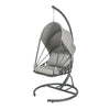 SoBuy OGS57-HG Hangstoel - Hangende stoel - Voor Binnen en Buiten - Incl. Standaard, onderstel & kussens
