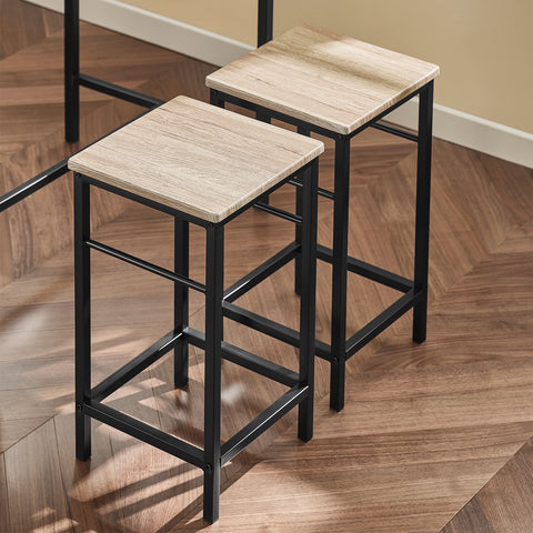 SoBuy OGT11-N Bartafel Tafel met 4 krukken ââââ‚?Tuinset bartafelset 5-delige eettafel bistrotafel met 4 stoelen