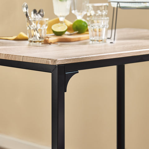 SoBuy OGT11-N Bartafel Tafel met 4 krukken ââââ‚?Tuinset bartafelset 5-delige eettafel bistrotafel met 4 stoelen
