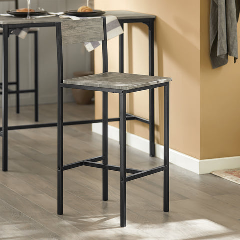 SoBuy OGT14-N Bartafelset 5-delige Bartafel Tafel met 4 Krukken ââââ‚?Tuinset Eettafel Bistrotafel met 4 Stoelen