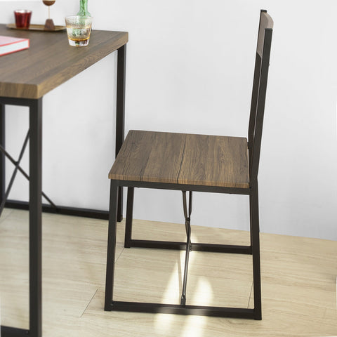 SoBuy OGT19-N 3 - Delige Set Bistro Meubelen Set Eettafel + 2 Krukken met Rugleuning Tuinmeubelen Keukentafel Balkontafel
