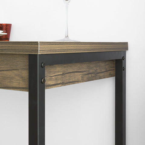 SoBuy OGT30-N 3-delige Bartafelset Bartafel met 2 krukken MDF