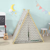 SoBuy OSS02-HG Speeltent Tipi Tent voor Kinderen Kindertent met 2 Deuren
