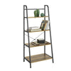 SoBuy STR09-PF Boekenkast 4-traps ladderplank Opbergplank Stabiel metalen frame, industriële stijl